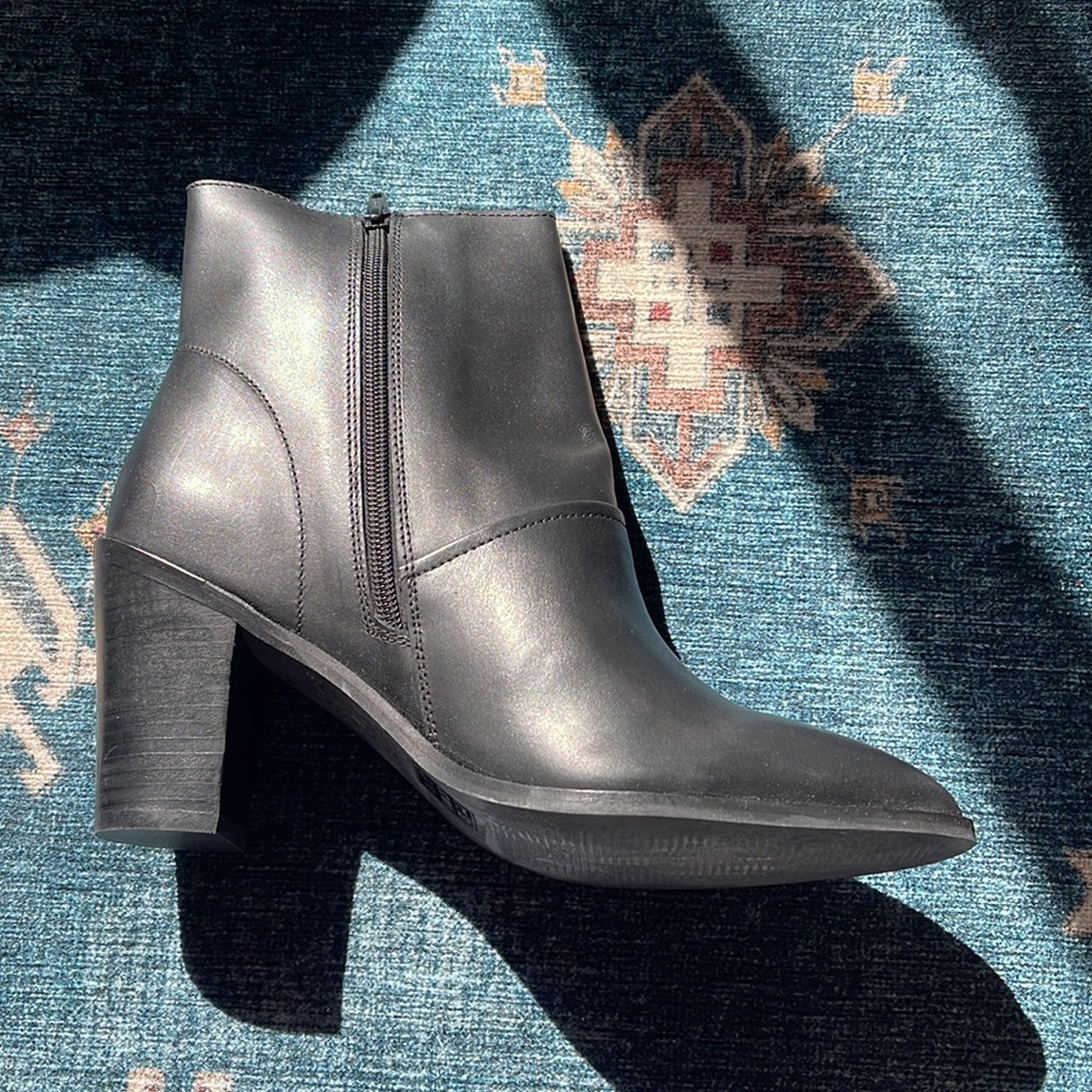 ASOS EFFIE leather ankle boots in black